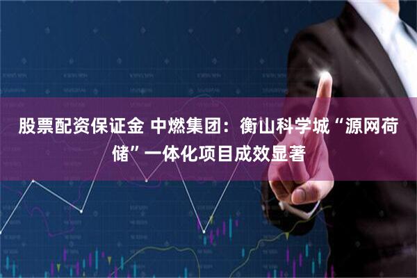 股票配资保证金 中燃集团:衡山科学城“源网荷储”一体化项目成效显著