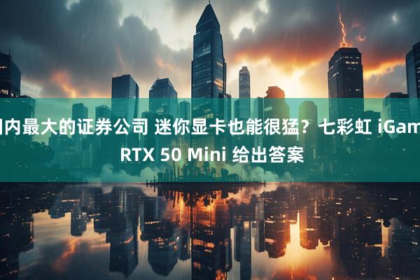 国内最大的证券公司 迷你显卡也能很猛？七彩虹 iGame RTX 50 Mini 给出答案